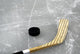 Hockey Stick and Puck Wall Mural
