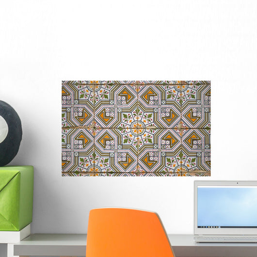 Old Ceramic Tiles Wall Mural