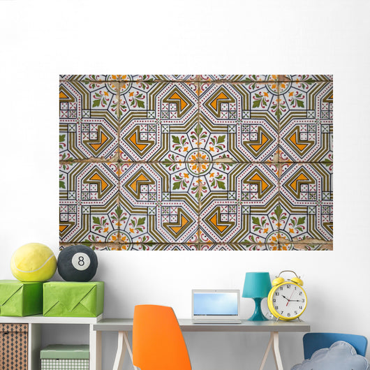 Old Ceramic Tiles Wall Mural