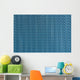 Blue Metal Mesh Plating Wall Decal