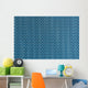 Blue Metal Mesh Plating Wall Decal