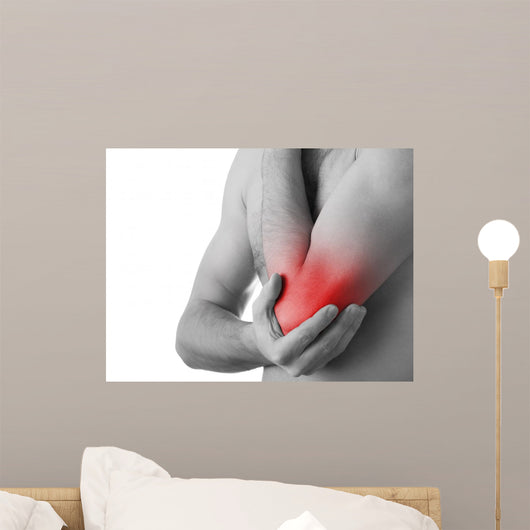Rear Young Man Holding Wall Decal