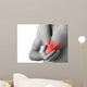 Rear Young Man Holding Wall Decal