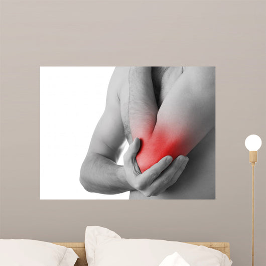 Rear Young Man Holding Wall Decal