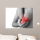 Rear Young Man Holding Wall Decal