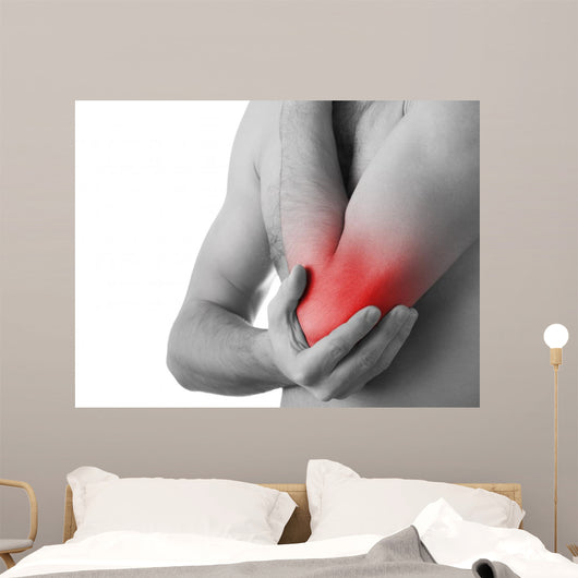 Rear Young Man Holding Wall Decal