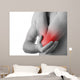 Rear Young Man Holding Wall Decal