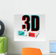 3D Cinema Glasses Wall Decal