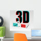 3D Cinema Glasses Wall Decal