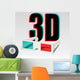 3D Cinema Glasses Wall Decal