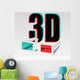 3D Cinema Glasses Wall Decal