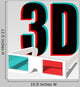 3D Cinema Glasses Wall Decal
