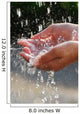 Hands catching clean water close up. Environmental concept. Wall Mural