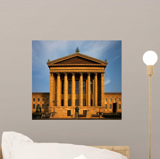 Philadelphia museum of art at sun down Wall Mural