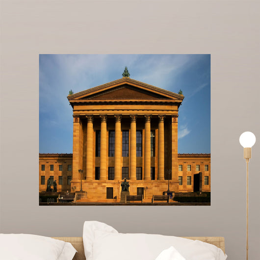 Philadelphia museum of art at sun down Wall Mural