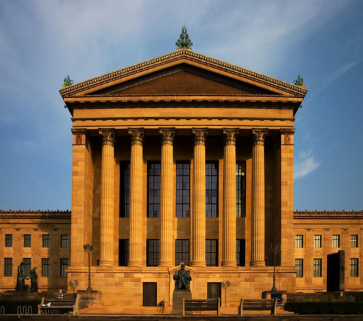 Philadelphia museum of art at sun down Wall Mural