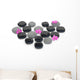 Zen Stones with Orchid Wall Decal