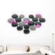 Zen Stones with Orchid Wall Decal