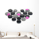 Zen Stones with Orchid Wall Decal