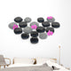 Zen Stones with Orchid Wall Decal