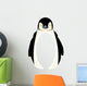 Applique  work in the form of angry penguin from a fabric Wall Decal