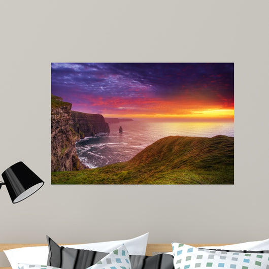 Idyllic Cliffs Moher Sunset