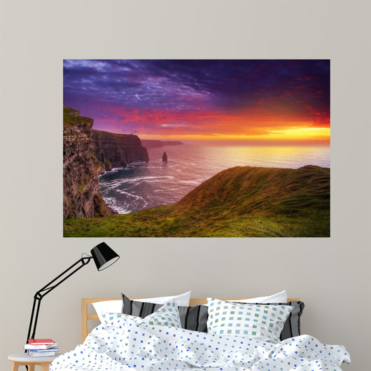 Idyllic Cliffs Moher Sunset