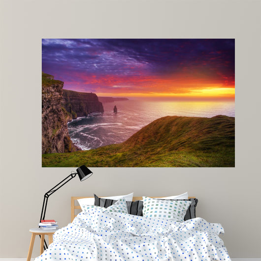 Idyllic Cliffs Moher Sunset