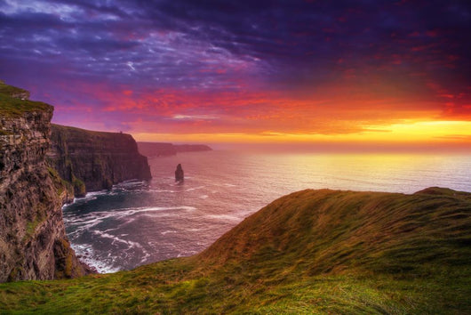 Idyllic Cliffs Moher Sunset