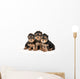 Three Yorkie Puppies on White Background Wall Decal