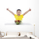 Healthy Child with Salad Wall Mural