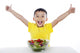 Healthy Child with Salad Wall Mural
