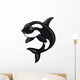 Whale mascot Wall Decal