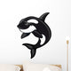 Whale mascot Wall Decal