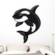 Whale mascot Wall Decal