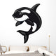 Whale mascot Wall Decal
