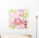 Bird And Flowers Seamless Wall Decal