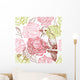 Bird And Flowers Seamless Wall Decal