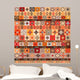 With Ethnic Motifs Wall Decal