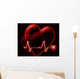 Heart beat on a monitor Wall Mural