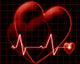 Heart beat on a monitor Wall Mural