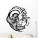Mustang Stallion Graphic Mascot Vector Image Wall Decal