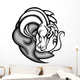 Mustang Stallion Graphic Mascot Vector Image Wall Decal
