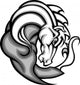 Mustang Stallion Graphic Mascot Vector Image Wall Decal