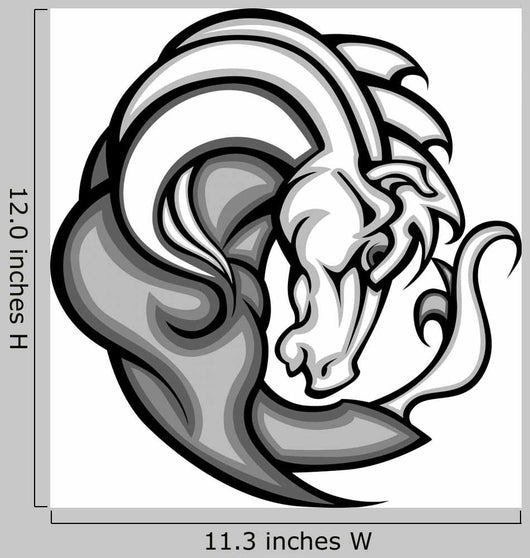Mustang Stallion Graphic Mascot Vector Image Wall Decal