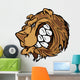 Bear Grizzly Mascot Head Vector Cartoon Wall Decal