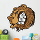 Bear Grizzly Mascot Head Vector Cartoon Wall Decal