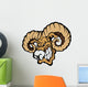 Ram Mascot Cartoon Vector Illustration Wall Decal