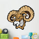 Ram Mascot Cartoon Vector Illustration Wall Decal