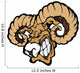 Ram Mascot Cartoon Vector Illustration Wall Decal